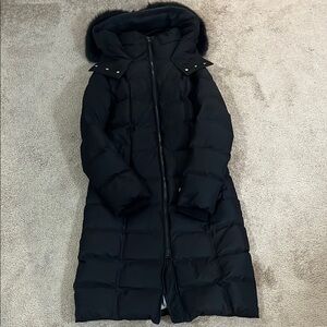 Soia & Kyo Black Hooded Puffer Coat